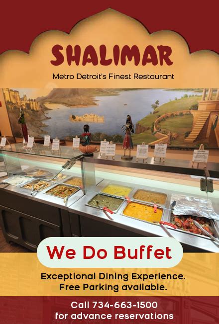 shalimar buffet price.